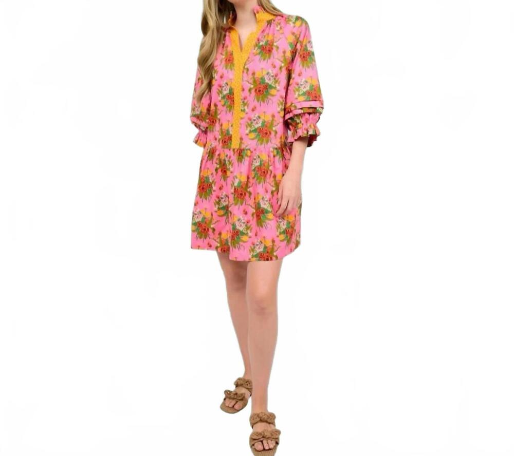 NEW UNCLE FRANK bouquets of flowers dress in pink